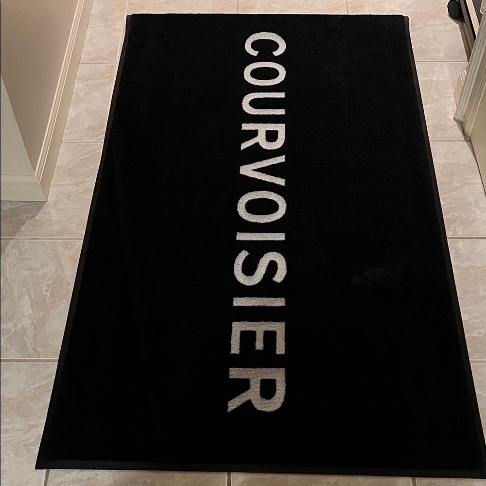 Courvoisier Black Rug For Home Bar